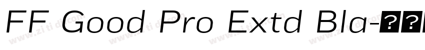 FF Good Pro Extd Bla字体转换